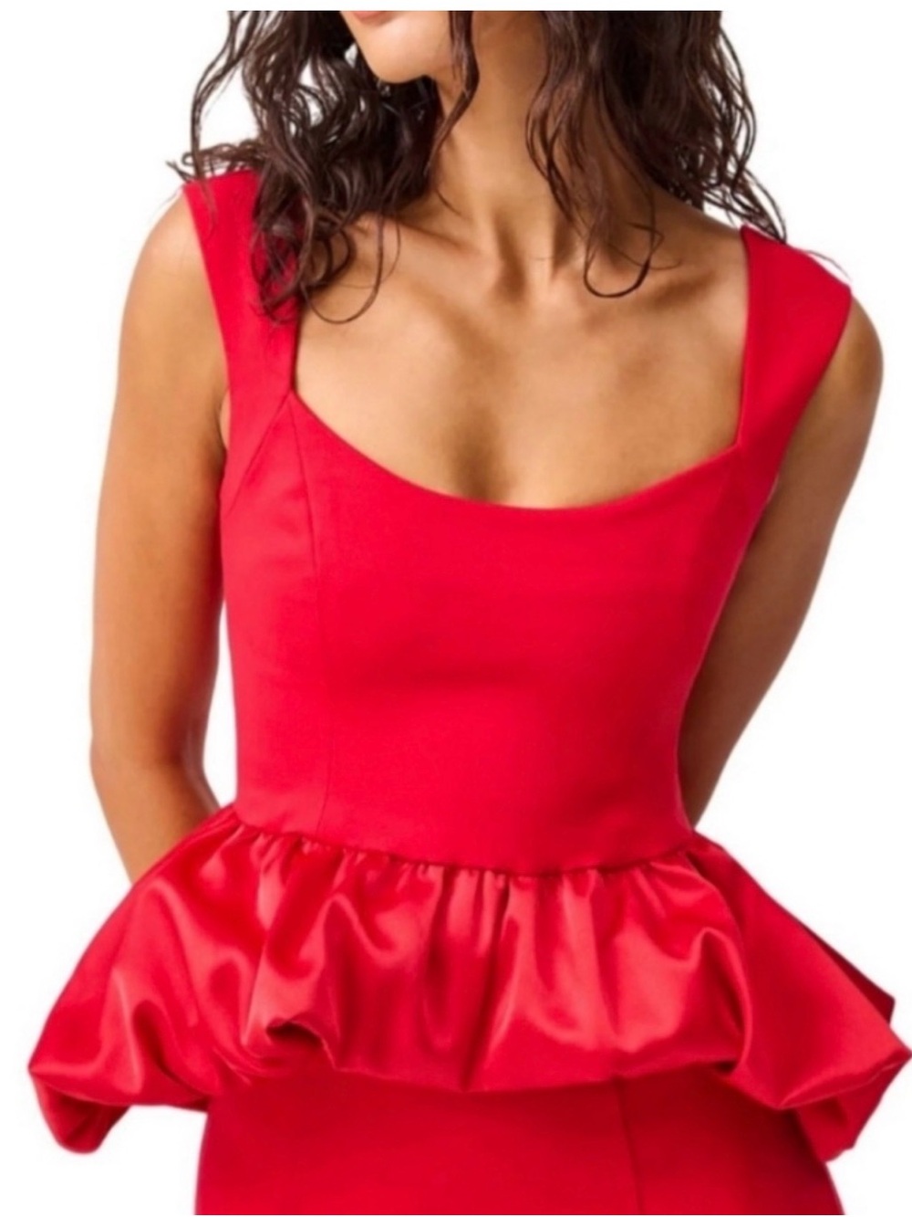 Elliatt Yasmine Red Peplum Top NWT